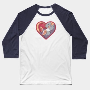 Heart Rat: Self Gray Baseball T-Shirt